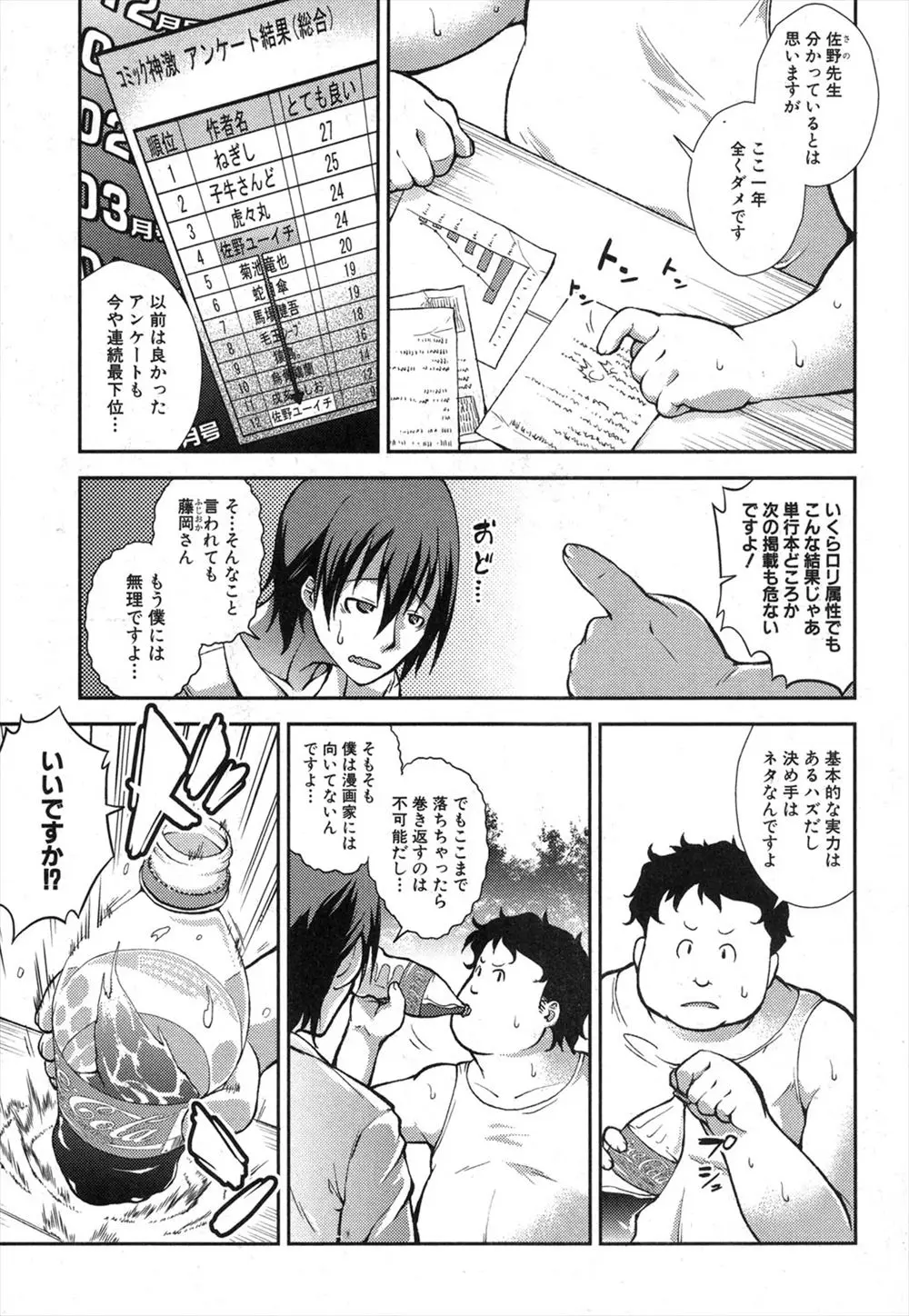 【エロ漫画】売れない漫画家が意識を失ったロリをレイプ！ちっぱいとパイパンマンコを堪能してクンニしたりチンポをフェラチオして強引にマンコを犯すｗｗｗ