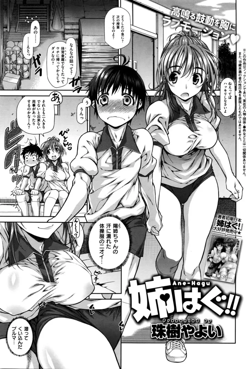 【エロ漫画】ブルマを穿いた巨乳JKの姉を体育倉庫に連れ込んだ弟が、こっそりフェラしてもらったら我慢できなくなって近親相姦セックスとアナルファックしてしまった！